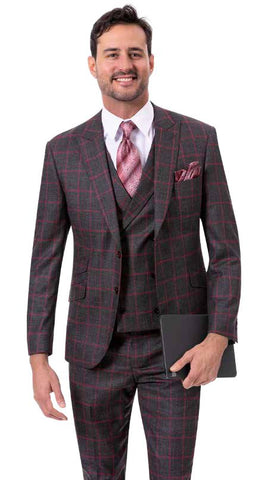 EJ Samuel Modern Fit Suit M2783 - Church Suits For Less