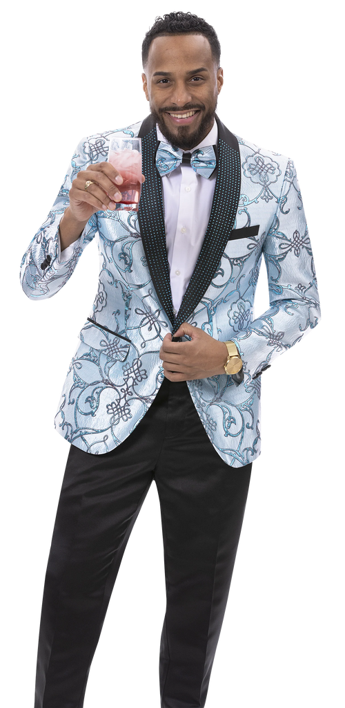EJ Samuel Burgundy Solid Chino Blazer CHJ01 main image 1