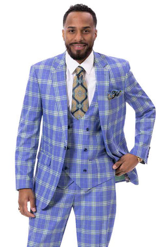 EJ Samuel Modern Fit Suit M2789 - Church Suits For Less