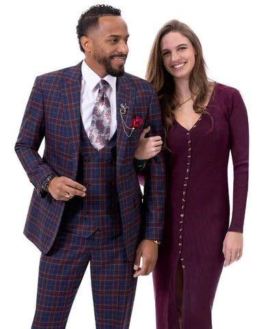 EJ Samuel Modern Fit Suit M2791 - Church Suits For Less