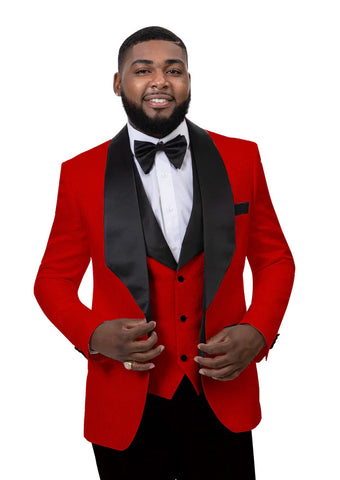EJ Samuel Blazer J64-Red - Church Suits For Less