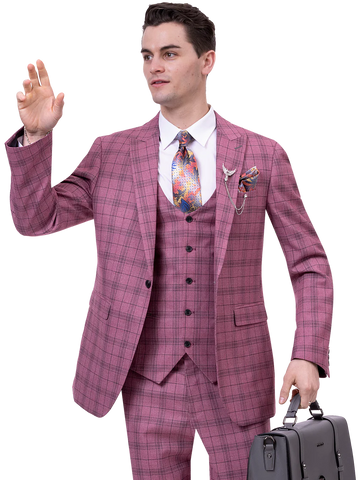 EJ Samuel Modern Fit Suit M2765 - Church Suits For Less