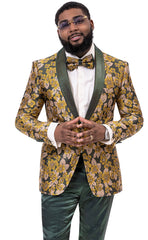 EJ Samuel Slim Fit Fashion Suit JP105c-Green