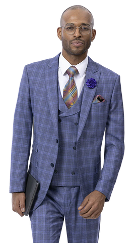 EJ Samuel Modern Fit Suit M2777C - Church Suits For Less