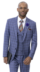 EJ Samuel Modern Fit Suit M2777C - Church Suits For Less