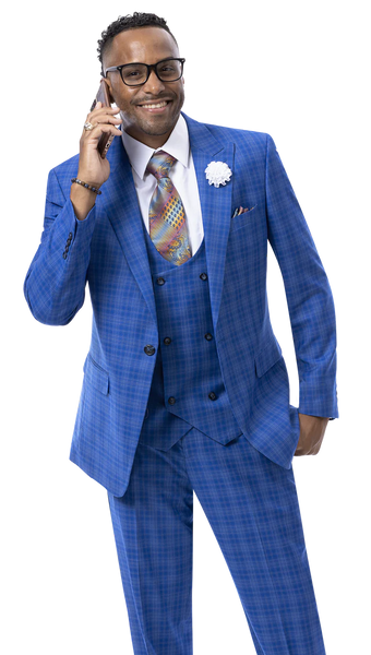 EJ Samuel Blue Suit M2814 main image 0