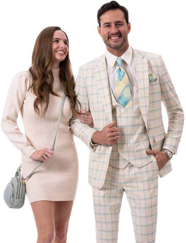 EJ Samuel Modern Fit Suit M2788 - Church Suits For Less