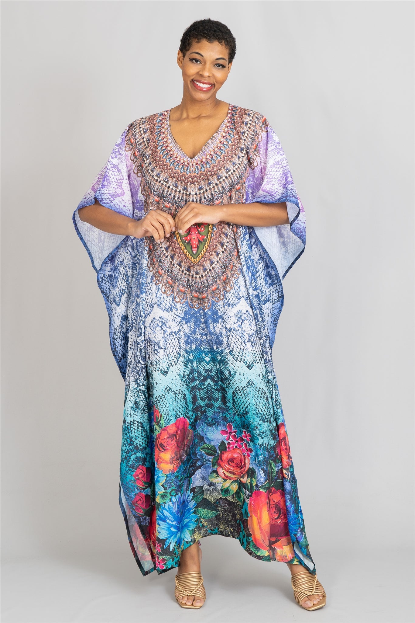 Women Kaftan Dress KAF105 - Church Suits For Less