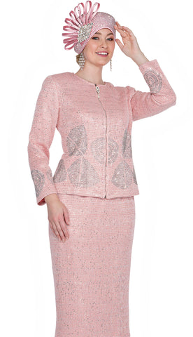Elite Champagne Church Suit 5977-Pink