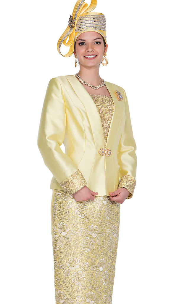 Elite Champagne Church Suit 6060 - Church Suits For Less