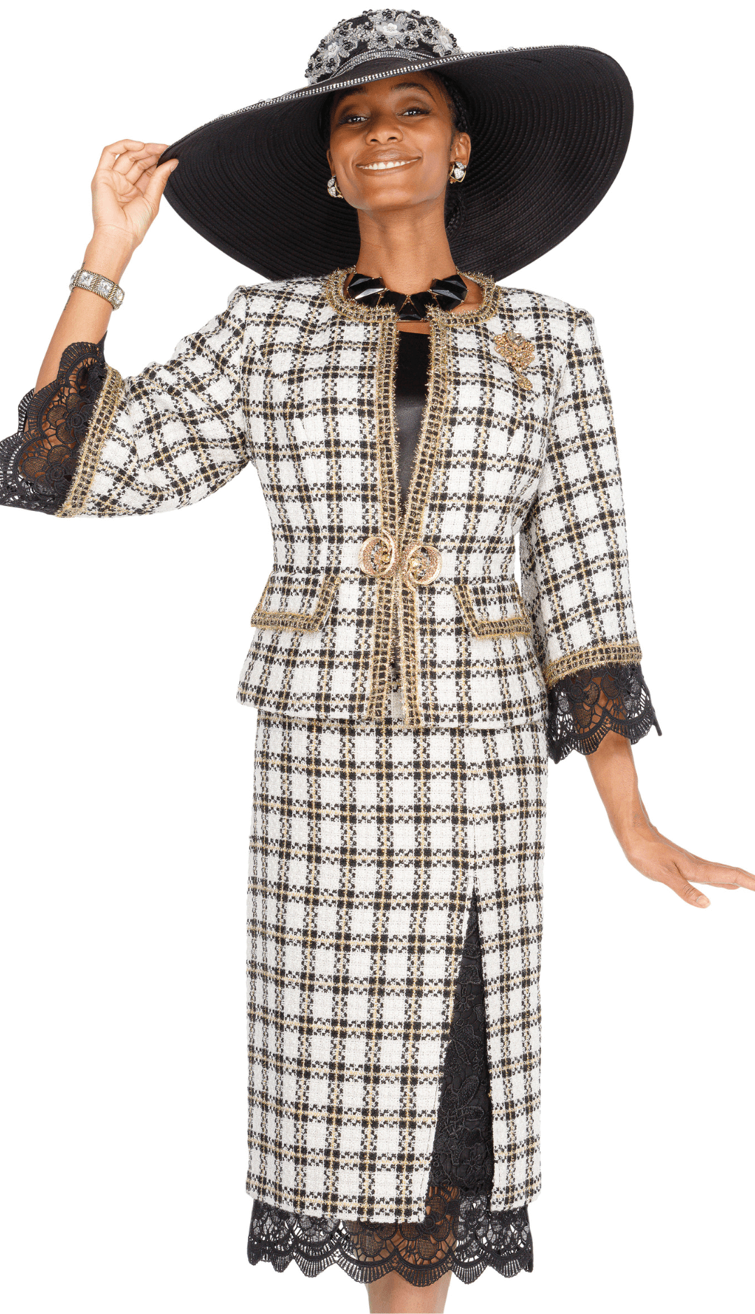 Elite Champagne Church Suit 6165 - Church Suits For Less