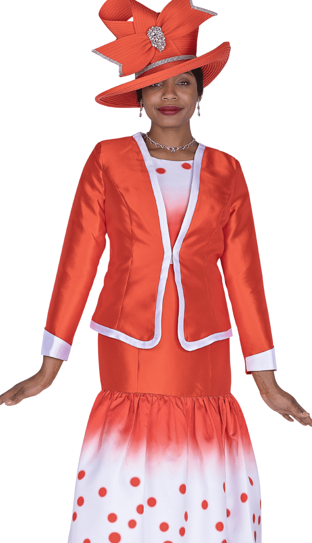 red and white church dress Red and white church outfit