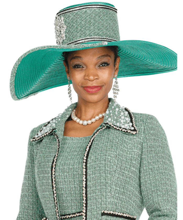 Elite Champagne Women Church Hat 6163-Olive