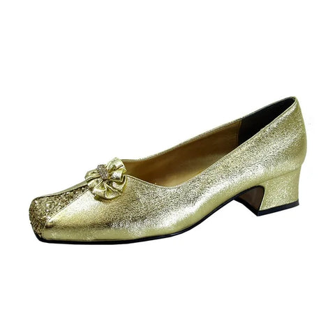 Women Church Shoes- BDF683C Gold - Church Suits For Less