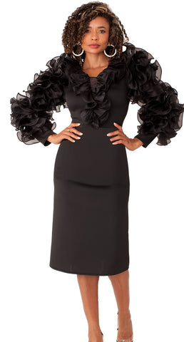 For Her Dress 82168-Black - Church Suits For Less