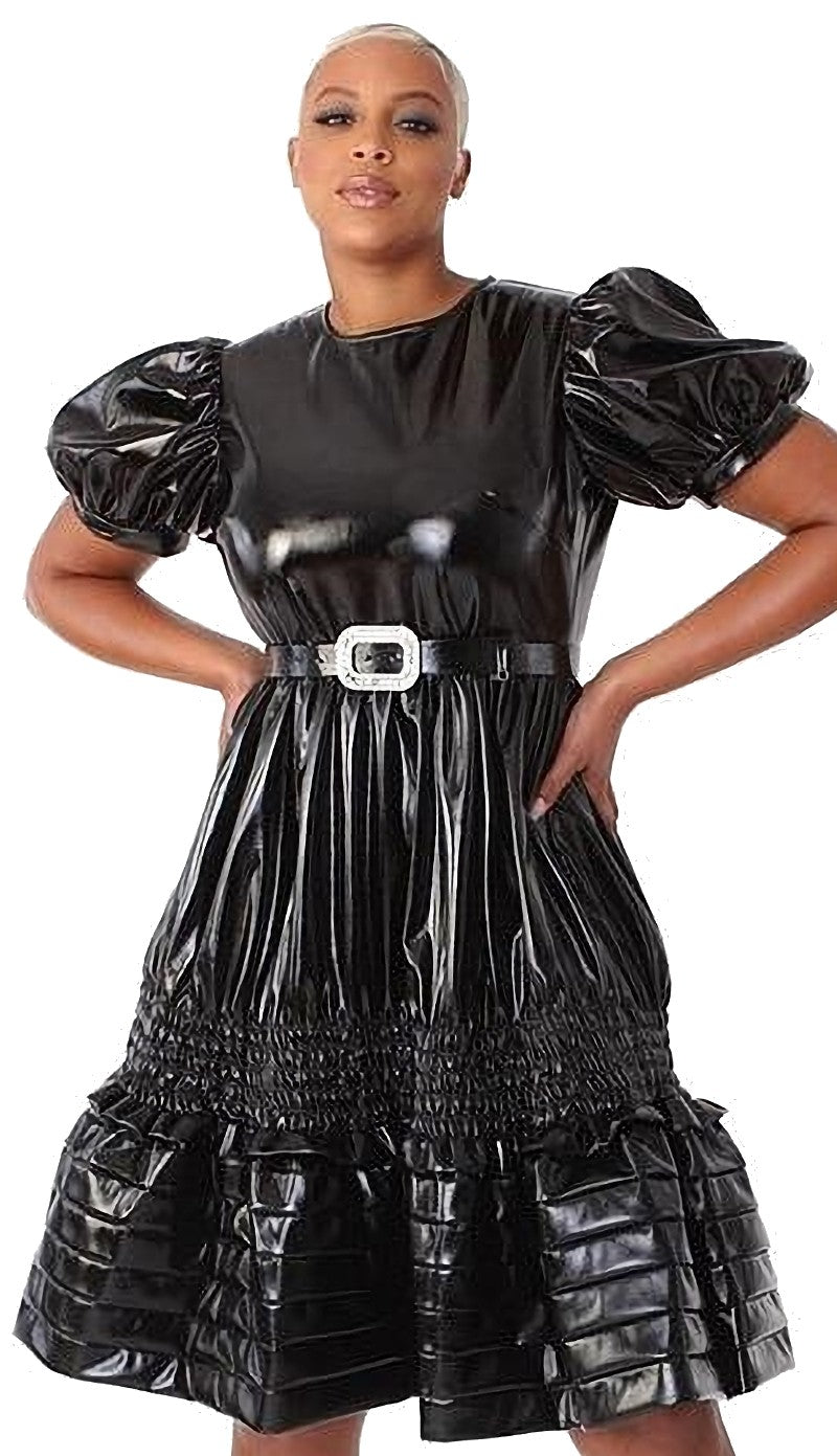 For Her Women Dress 81820C-Black - Church Suits For Less