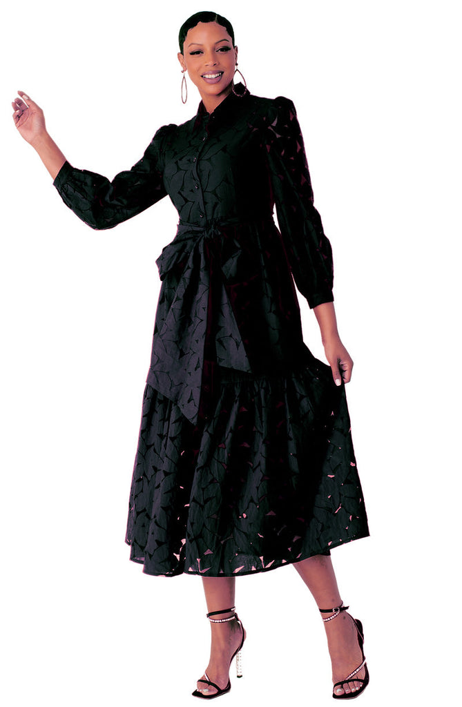 For Her Dress 82317C-Black - Church Suits For Less