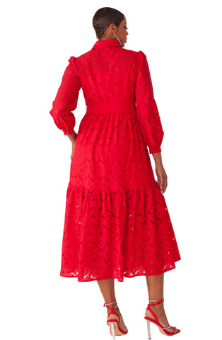 For Her Dress 82317-Red - Church Suits For Less