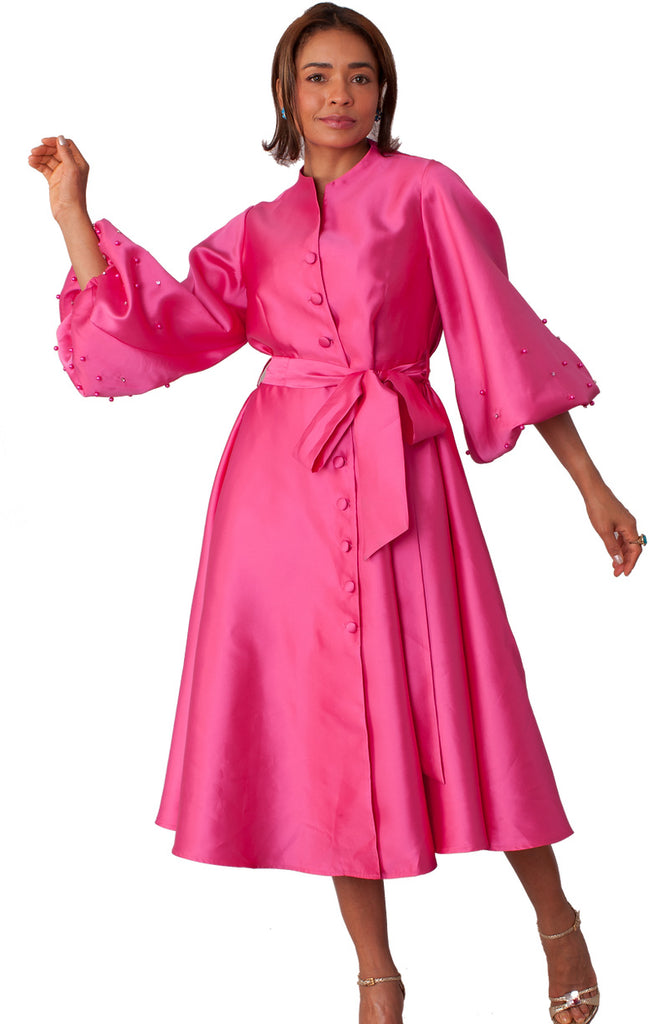 For Her Dress 82341-Fuchsia - Church Suits For Less