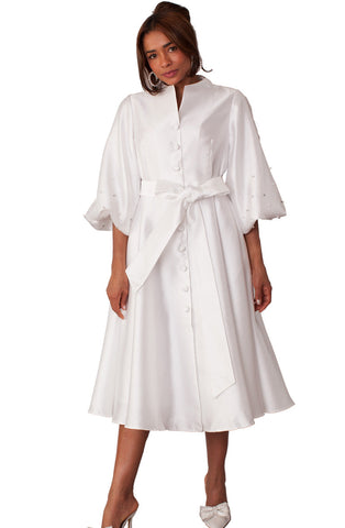 For Her Dress 82341C-White - Church Suits For Less