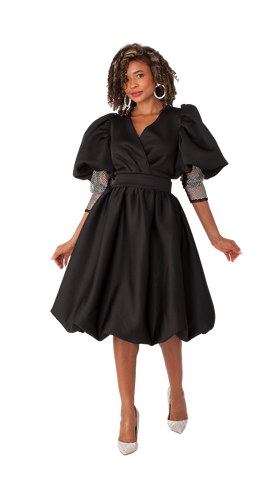 For Her Women Dress 82217C-Black - Church Suits For Less
