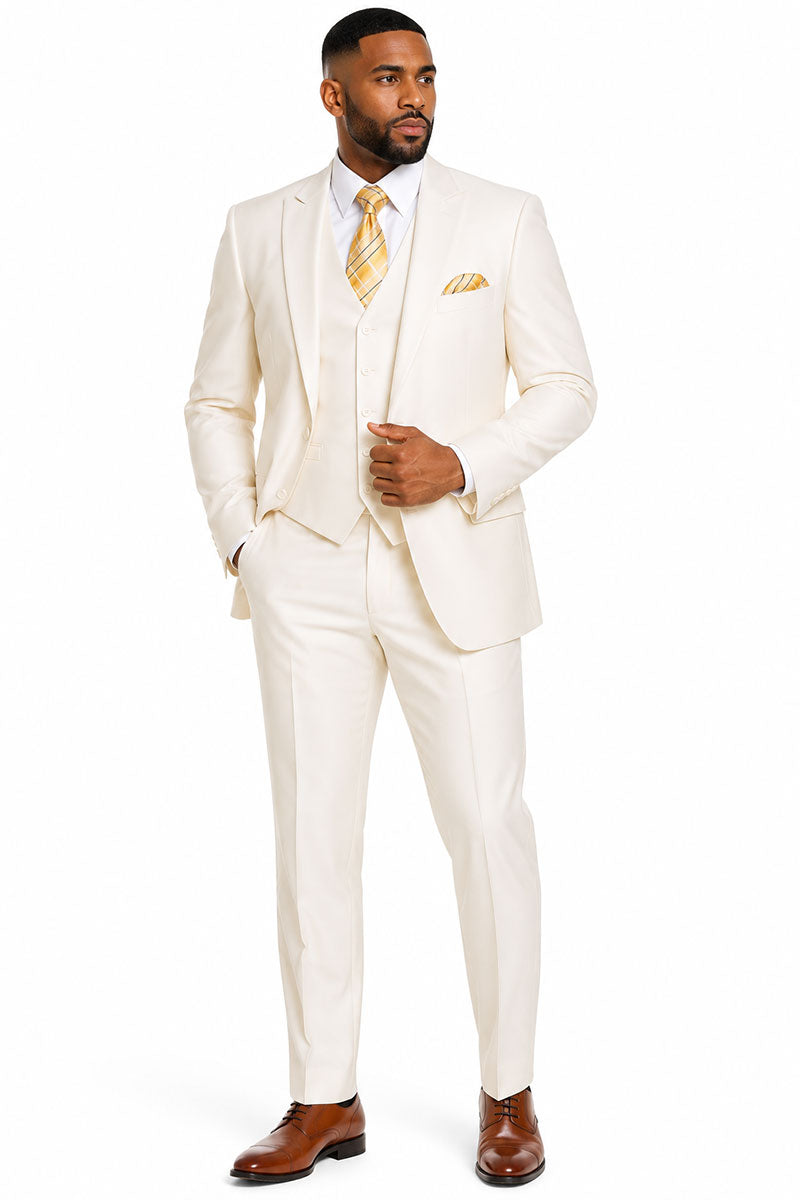 Fortino Landi Men Suit 5702V2C-Cream