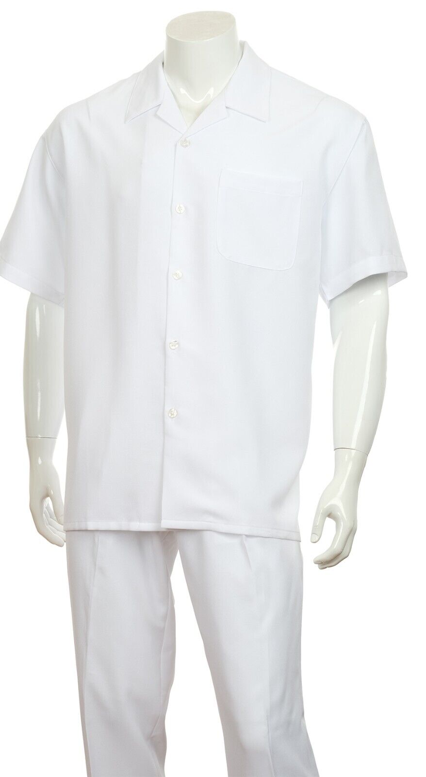 Fortino Landi Walking Set M2975C-White - Church Suits For Less
