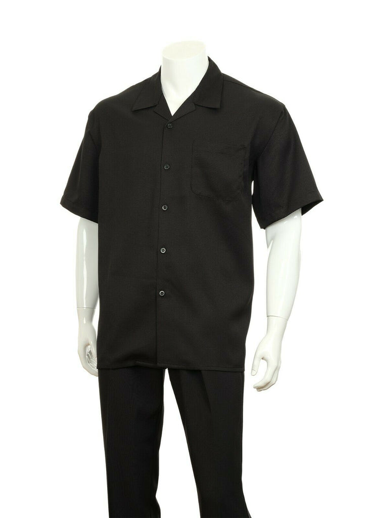 Fortino Landi Walking Set M2976C-Black - Church Suits For Less