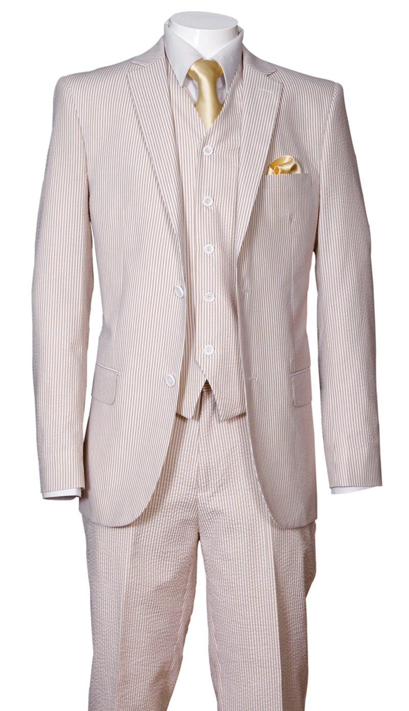 Tan Wear Less Fortino Landi Men Suit ST702VC-Tan – Church suits for less