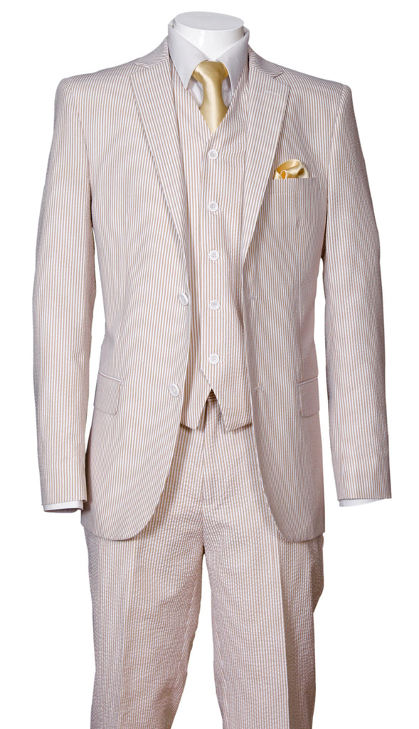 Fortino Landi Men Suit ST702VC-Tan - Church Suits For Less
