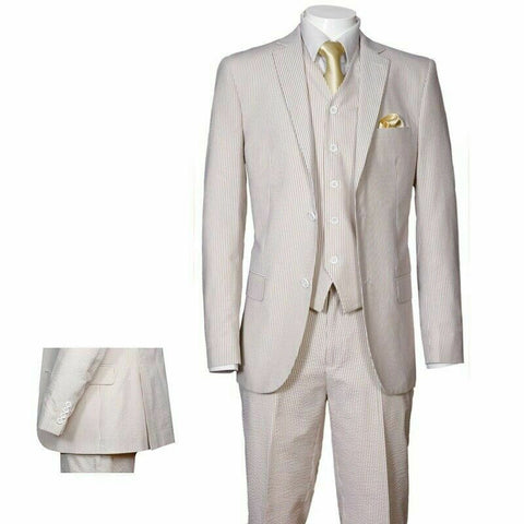 Fortino Landi Men Suit ST702VC-Tan - Church Suits For Less