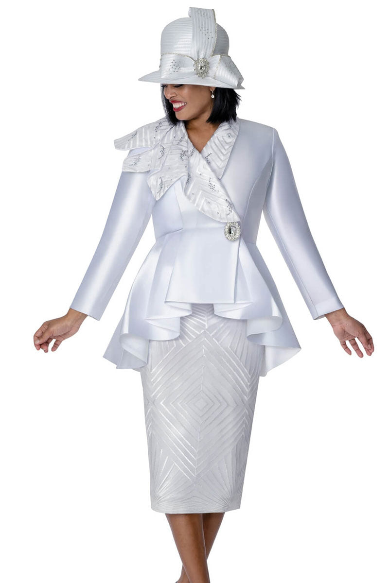 GMI Women Church Suit 401702-White