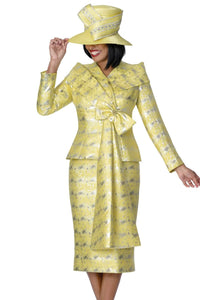 GMI Women Church Suit 401722-Yellow