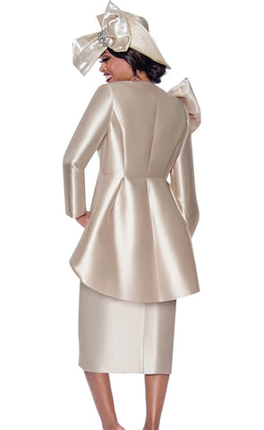 GMI Church Suit 10032-Champagne - Church Suits For Less