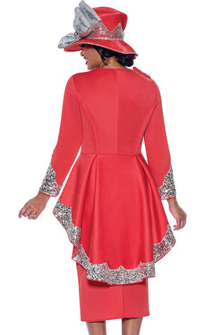 GMI Church Suit 10042-Coral - Church Suits For Less