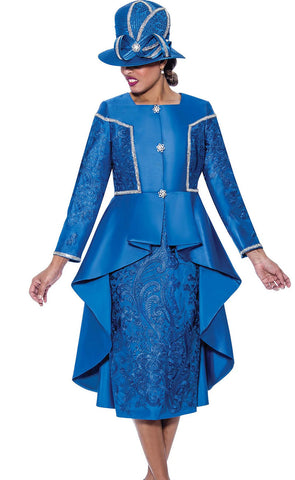 GMI Church Suit 10052-Royal Blue - Church Suits For Less