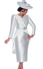 GMI Church Suit 10212-White - Church Suits For Less