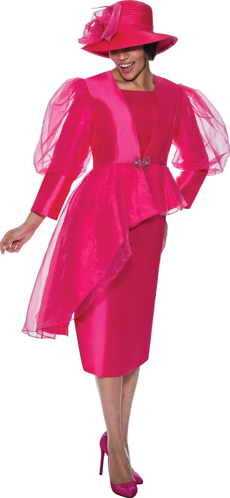 GMI Church Suit 9762C-Hot Pink - Church Suits For Less