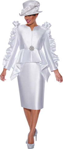 GMI Church Suit 9862-White