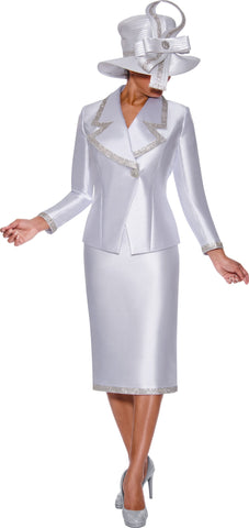 GMI Church Suit 9872-White