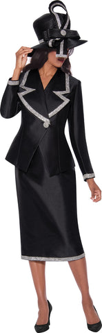 GMI Church Suit 9872-Black - Church Suits For Less