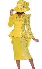 GMI Church Suit 9912C-Bright Yellow - Church Suits For Less