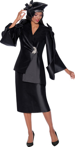 GMI Church Suit 9992-Black - Church Suits For Less