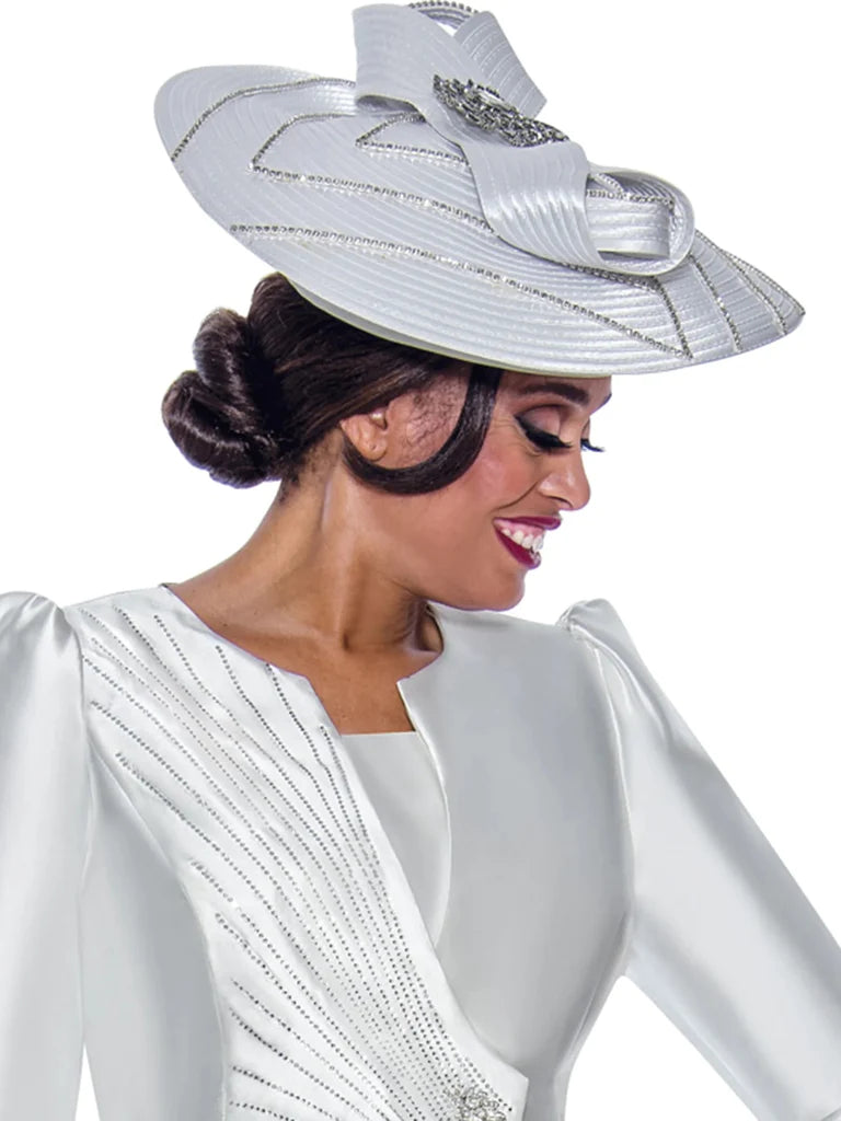 GMI Church Hat 10212-White - Church Suits For Less