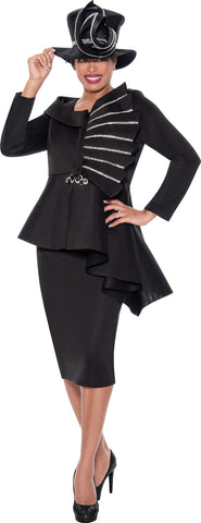 GMI Church Suit 9882-Black