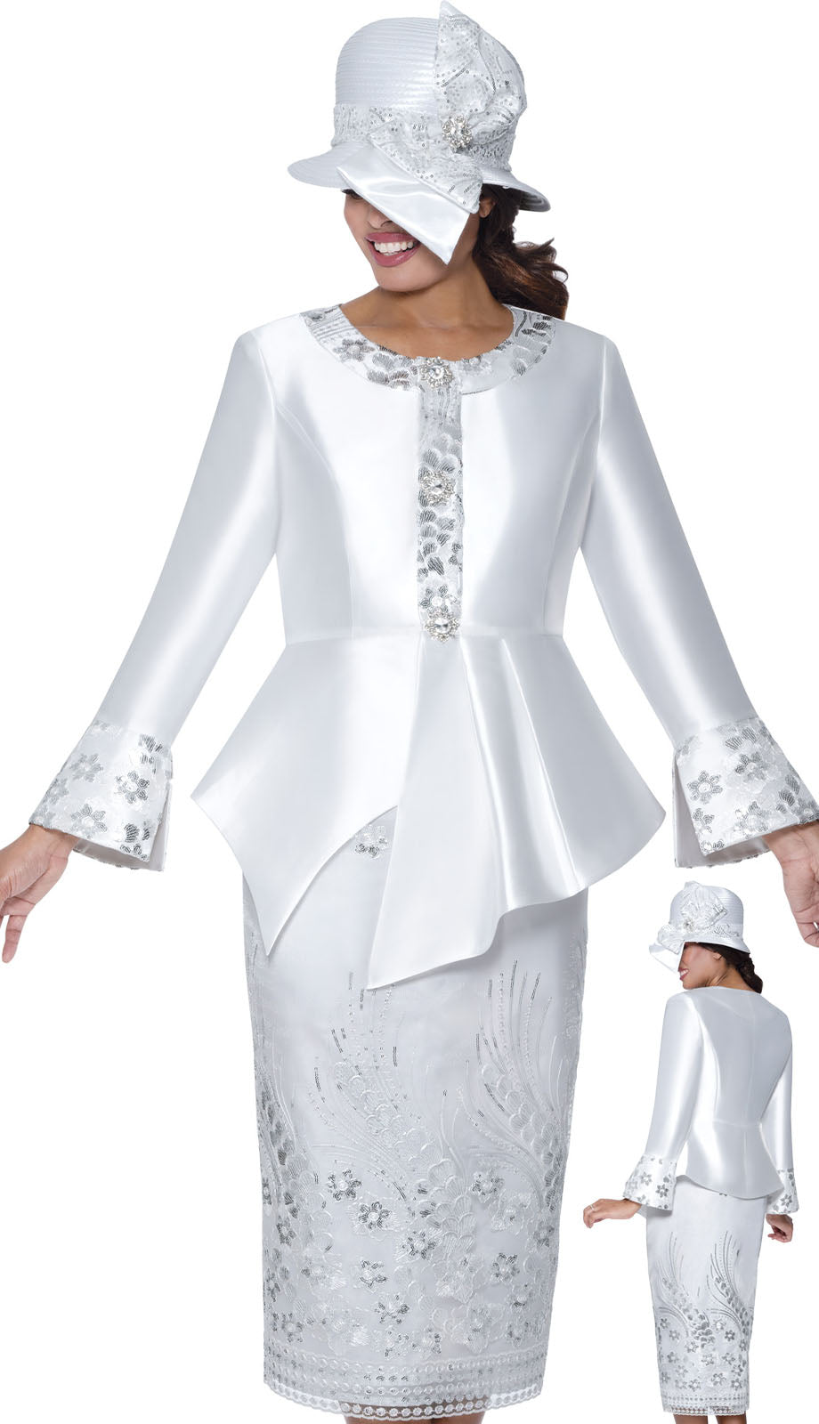 GMI Church Suit 400912C-White