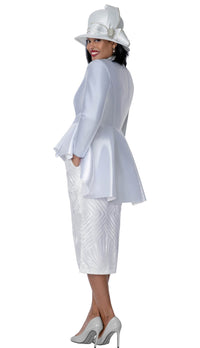 GMI Women Church Suit 401702-White