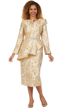 Giovanna Church Suit G1325-Gold