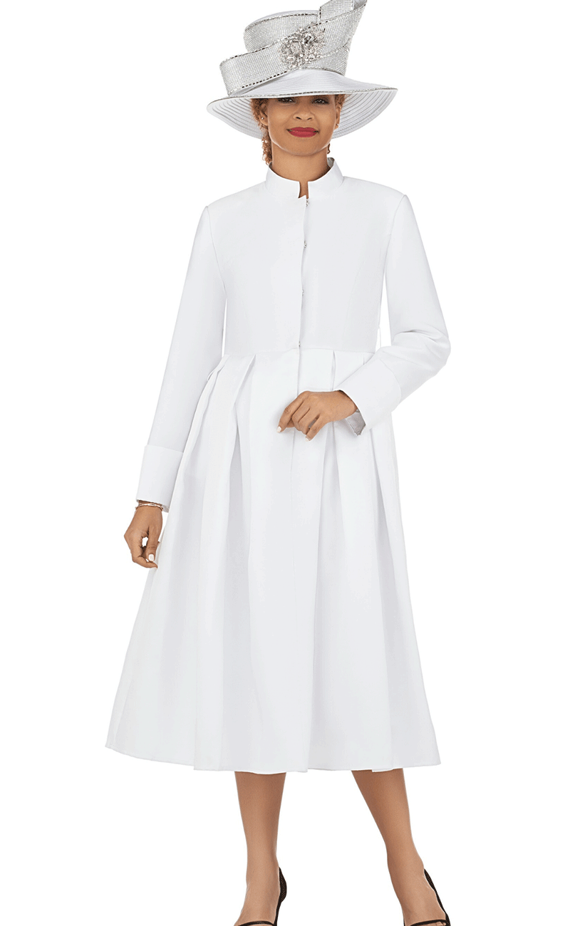 Giovanna Church Dress D1516-White – Church suits for less