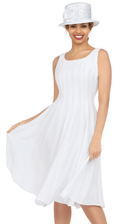 Giovanna Dress D1540-White - Church Suits For Less